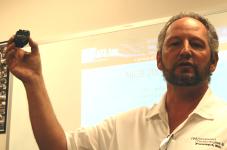 Advanced Technologies & Forensics Tom Serrogy giving a presentation on ignition / lock forensics