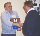 Fritz accepting the James E. Gain Award - November 1999